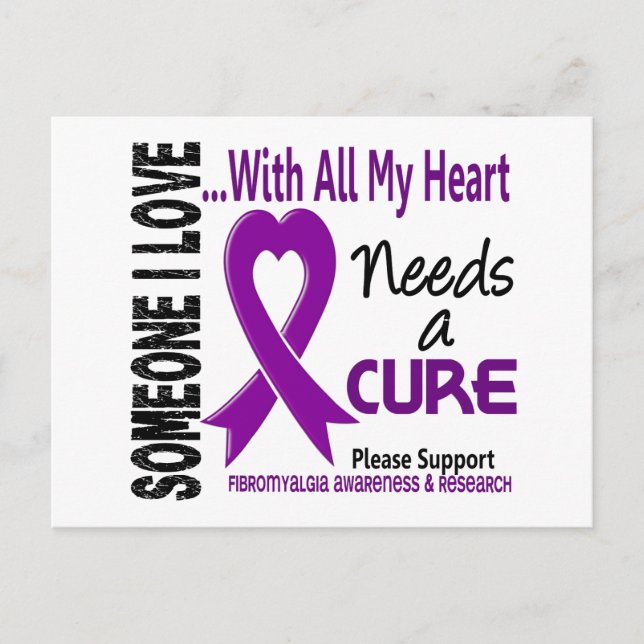 Fibromyalgia Needs A Cure 3 Postcard (Front)
