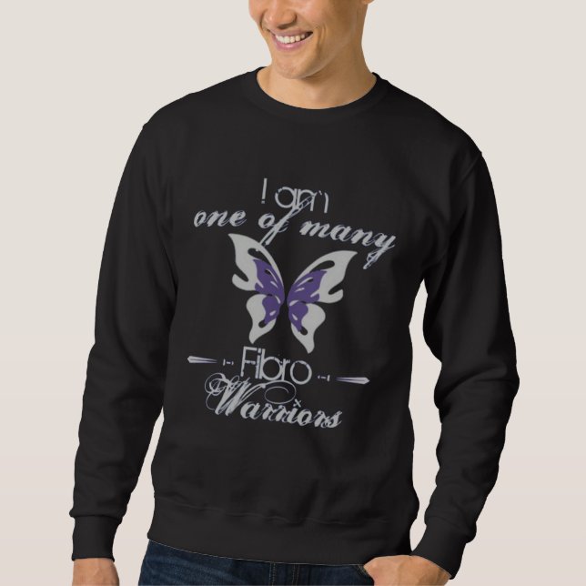 Fibromyalgia One Of Many Fibro Warriors Spoonie Bu Sweatshirt (Front)