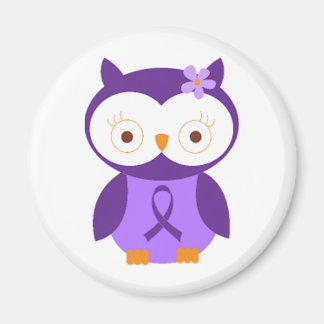 Fibromyalgia Owl Magnet