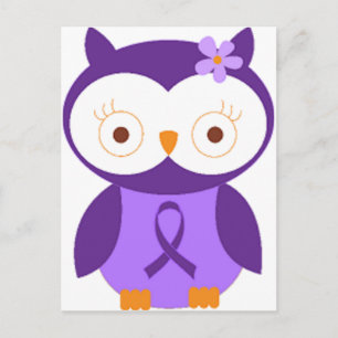 Fibromyalgia Owl Postcard