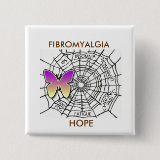 FIBROMYALGIA PIN OF HOPE - WHITE