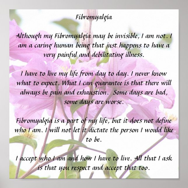 Fibromyalgia poster (Front)