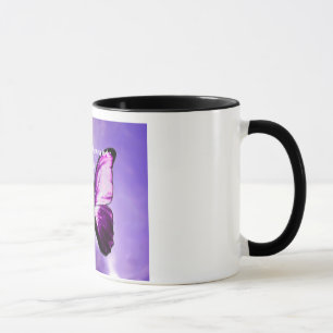 Fibromyalgia Purple Butterfly Inspirational Mug