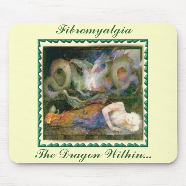 Fibromyalgia, The Dragon Within... Mouse Pad (Front)