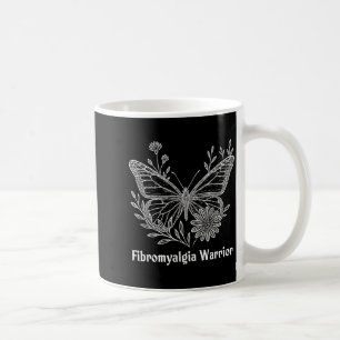 Fibromyalgia Warrior Awareness Butterfly Invisible Coffee Mug