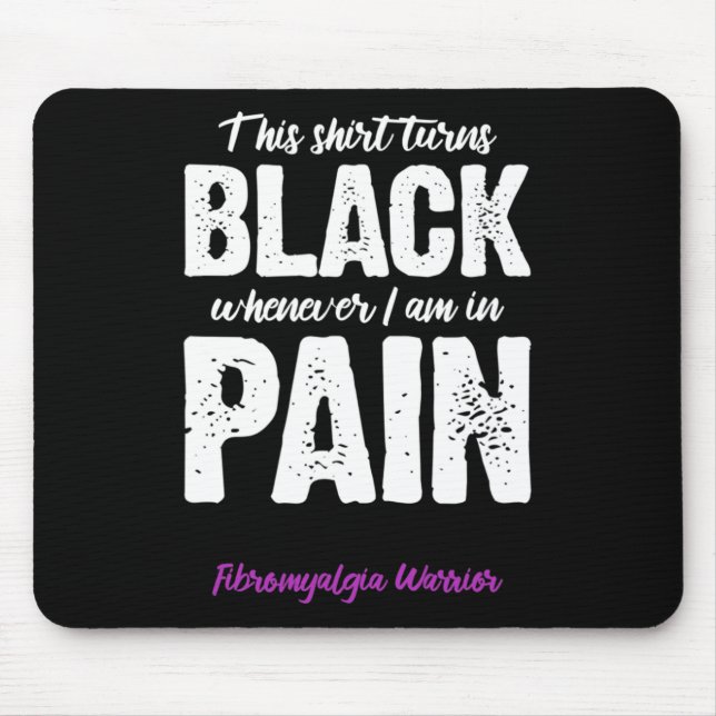 Fibromyalgia Warrior Chronic Pain Fibro Awareness  Mouse Pad (Front)