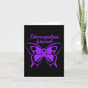 Fibromyalgia Warrior Fibro Awareness Purple Butter Card