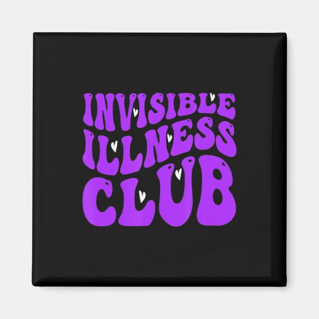 Fibromyalgia Warrior Groovy Fibromyalgia Awareness Magnet (Front)