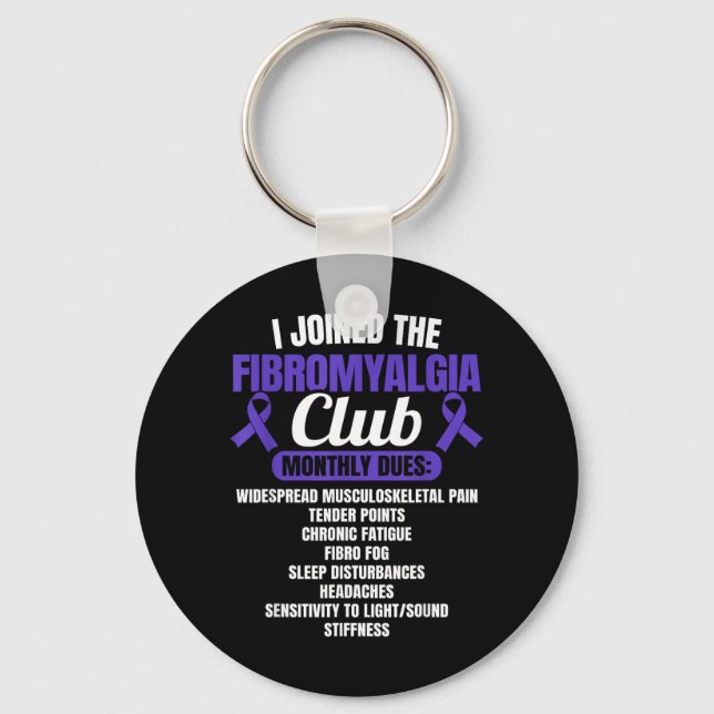 Fibromyalgia Warrior Key Ring (Front)
