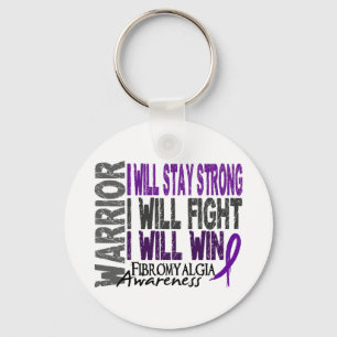 Fibromyalgia Warrior Key Ring