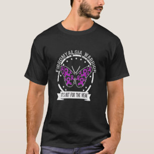 Fibromyalgia Warrior Purple Ribbon Butterfly Aware T-Shirt