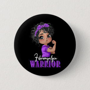 Fibromyalgia Warrior Strong Women Fibromyalgia Awa 6 Cm Round Badge
