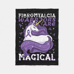Fibromyalgia Warriors Are Magical Unicorn Lovers S Fleece Blanket