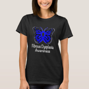 Fibrous Dysplasia Awareness Warrior Support Blue R T-Shirt