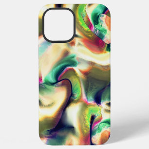Fibrous staine of showy colours and smooth gradien iPhone 12 pro max case