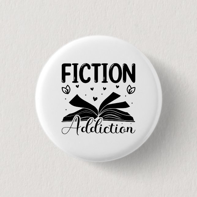 Fiction Addiction button (Front)