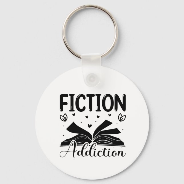 Fiction Addiction  Key Ring (Front)