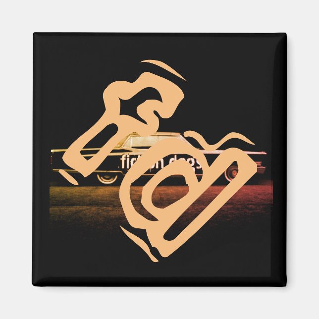 fiction dogs magnet (Front)