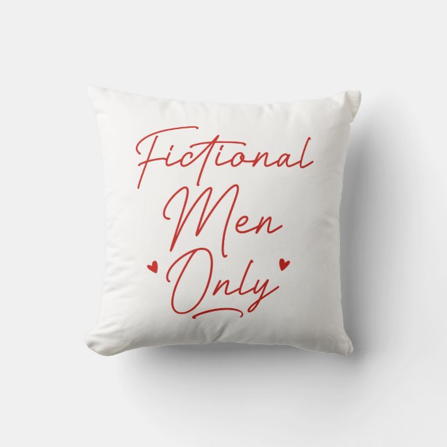 Fictional Men Only Cushion (Front)