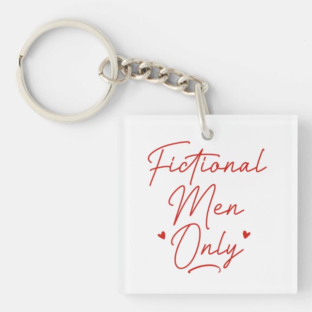 Fictional Men Only Key Ring (Front)