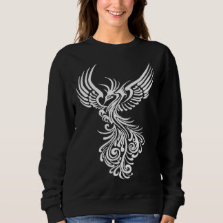 Fictional Phoenix Creature In Flight Artistic Illu Sweatshirt