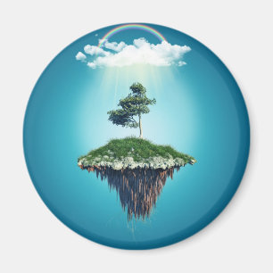 Fictitious floating island magnet