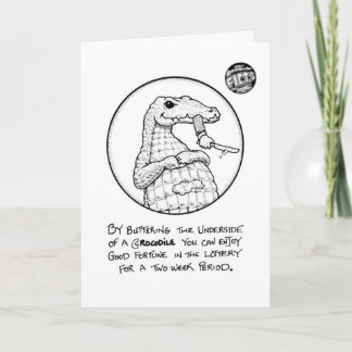 FICTS "Crocodile Lottery" Birthday Card