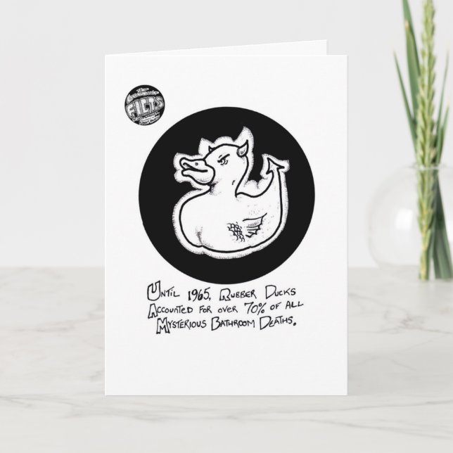 FICTS "Death Duck" Birthday Card (Front)