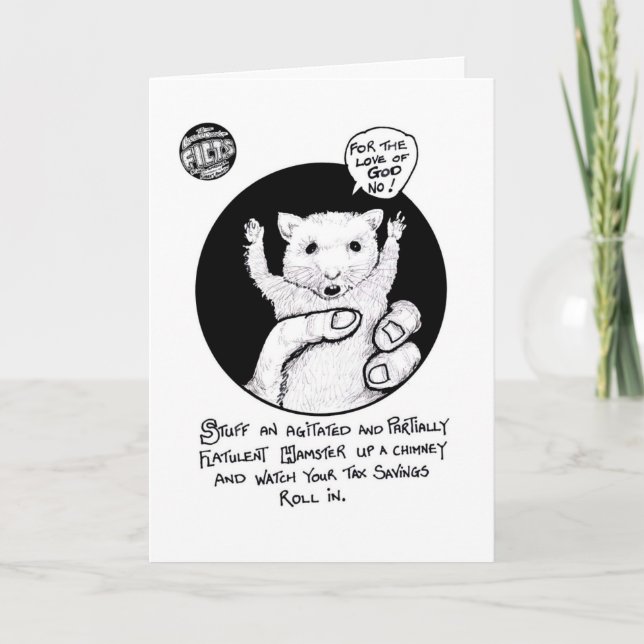 FICTS "Hamster Savings" Birthday Card (Front)
