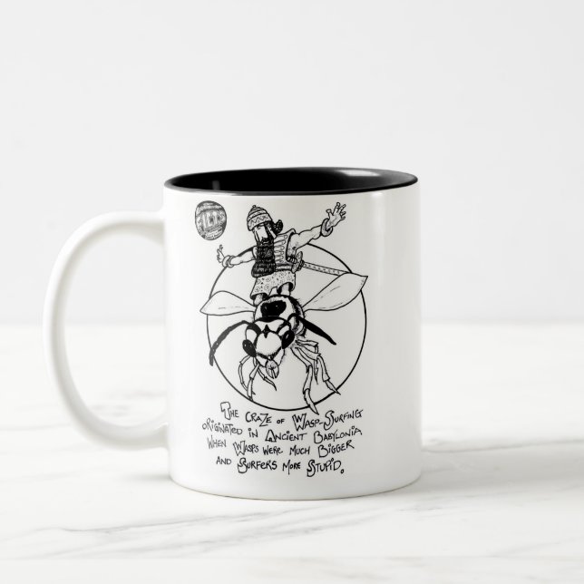 FICTS "Wasp-Surfing" 2-Tone Mug (Left)