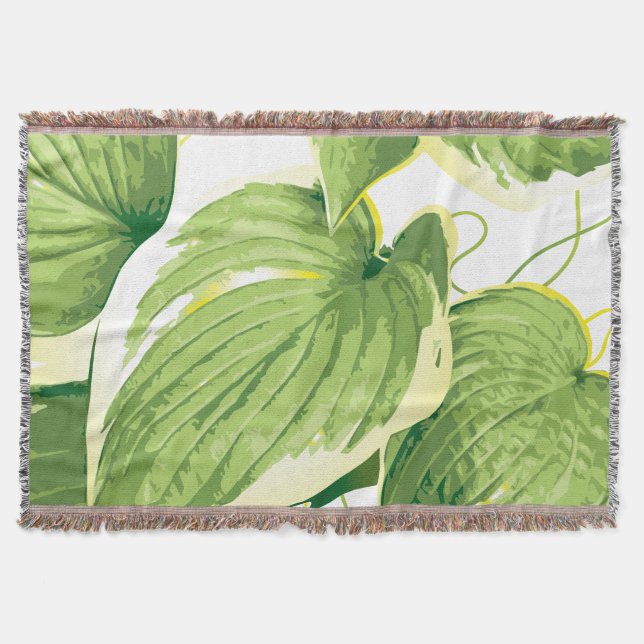 Ficus Plant 2 Throw Blanket (Front)