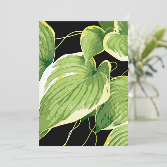Ficus Plant 3 Thank You Card (Standing Front)