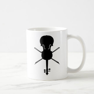 Fiddle and Cross-Bows (Skull and Crossbones) Coffee Mug
