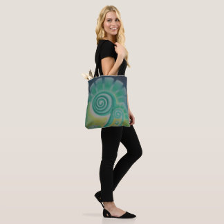 Fiddle Fern Energy Pastel Art Shoulder Tote Bag