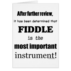 Fiddle Most Important Instrument