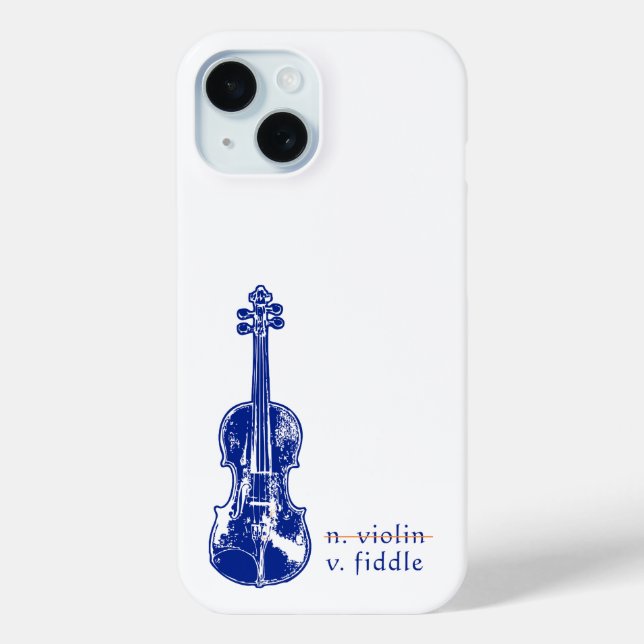 Fiddle Not Violin Bluegrass Country Music Gift Case-Mate iPhone Case (Back)
