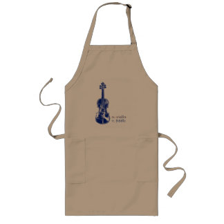 Fiddle Not Violin Bluegrass Country Music Gift Long Apron
