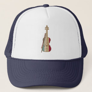 Fiddle Whisperer Vintage Violinist Trucker Hat