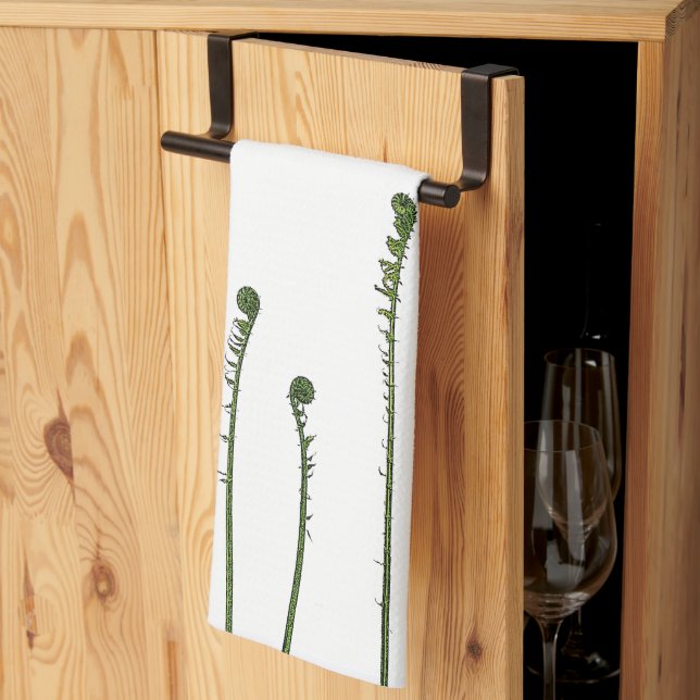 Fiddlehead Ferns Tea Towel (Thirds Fold)