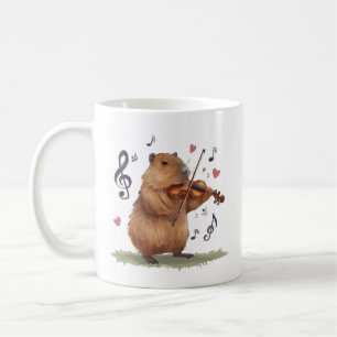 fiddler capybara coffee mug