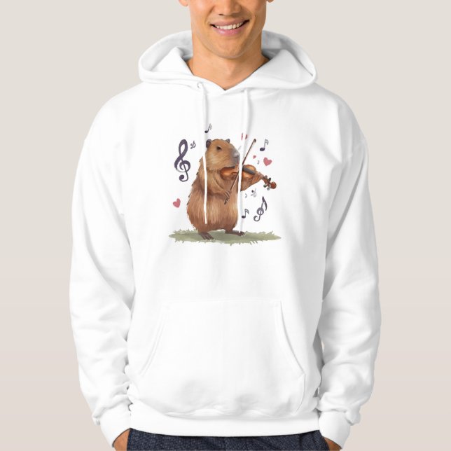fiddler capybara hoodie (Front)