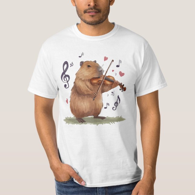 fiddler capybara T-Shirt (Front)