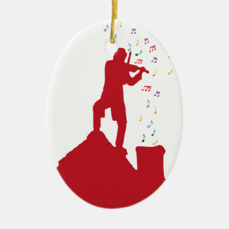 Fiddler  ceramic tree decoration