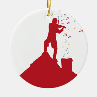 Fiddler  ceramic tree decoration