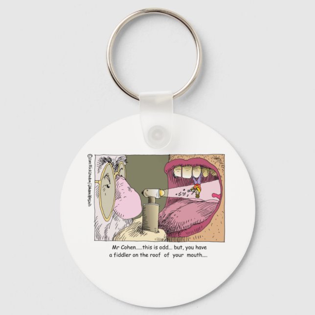 Fiddler On Roof Funny Dentistry Gifts & Tees Key Ring (Front)