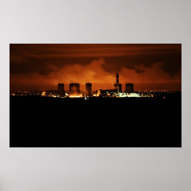 Fiddlers Ferry Power Station Poster (Front)