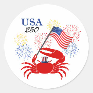 Fiddler's Fourth Stickers (select a size & shape)