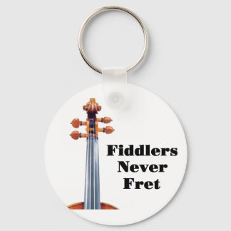 Fiddlers Never Fret Key Ring