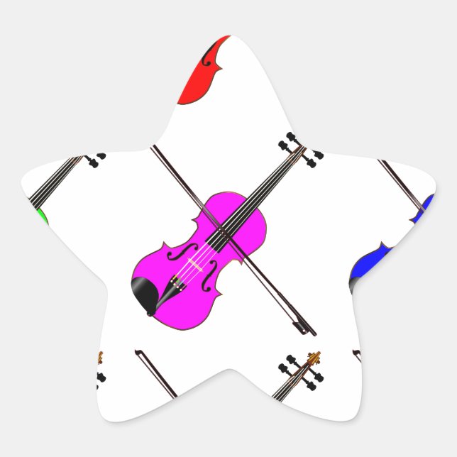 Fiddles Star Sticker (Front)