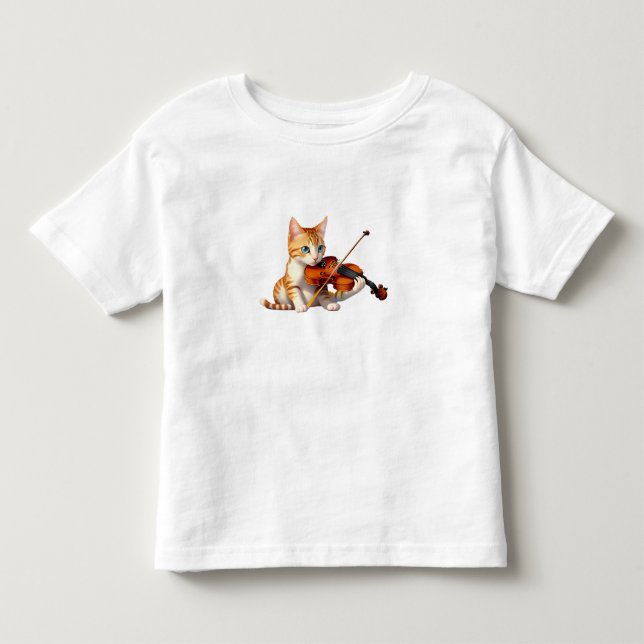 Fidel Kitty Toddler T-Shirt (Front)